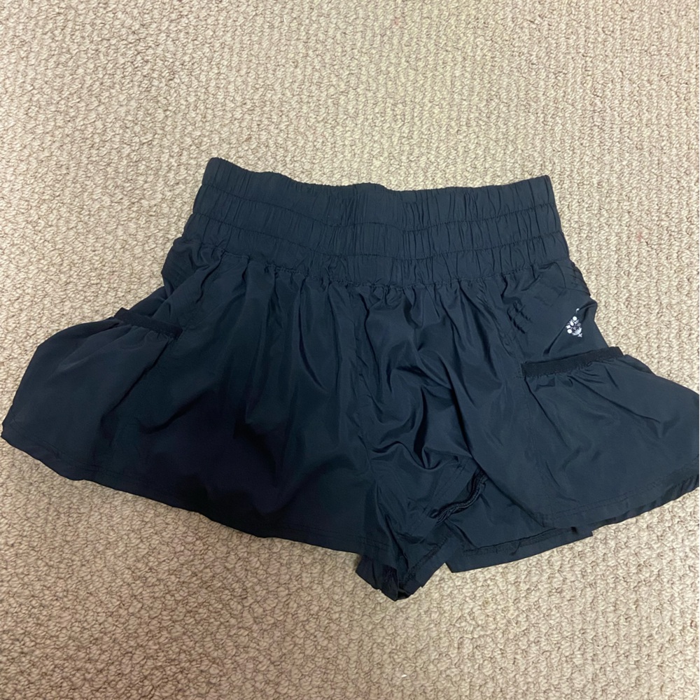 Free People FP Movement get your flirt on shorts XS black